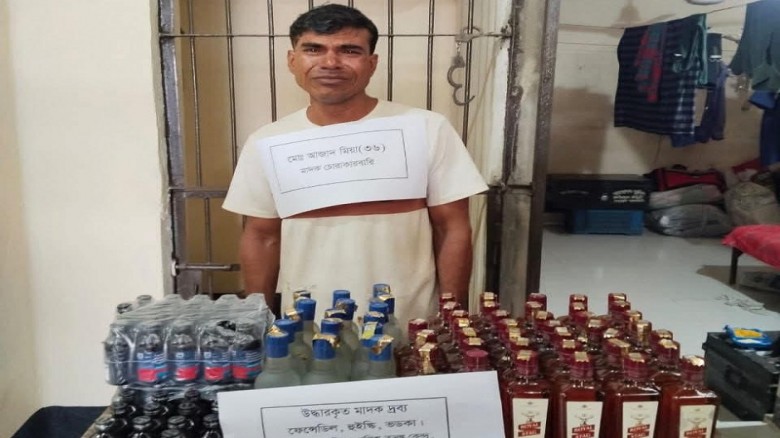 পুলিশের অভিযানে ভারতীয় মাদকদ্রব্যসহ আটক ১...