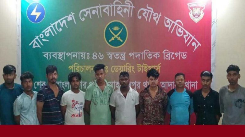 রাজধানীতে কিশোর গ্যাং পাটালি গ্রুপের ১০ সদস্য আটক...
