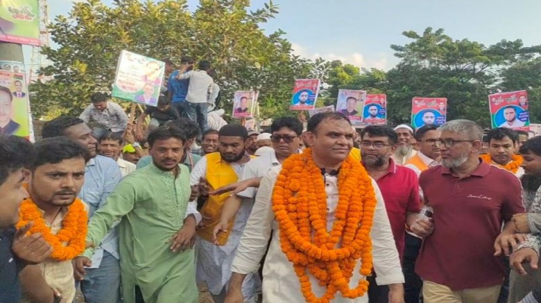গোসাইরহাটে নুরুদ্দিন অপুর ব্যাপক গণসংযোগ