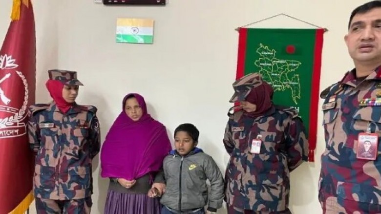 অন্তঃসত্ত্বা মা-ছেলেকে সোনামসজিদ সীমান্ত দিয়ে ভারতে হস্তান্তর