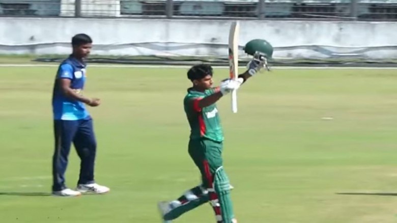 আদ্রিতোর সেঞ্চুরি, শ্রীলঙ্কাকে হারালো বাংলাদেশ
